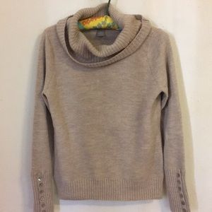 Kenar 100% Italian Merino Wool Cowlneck sweater L